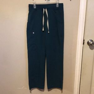 Figs XXS petite Kade scrub pants Caribbean Blue